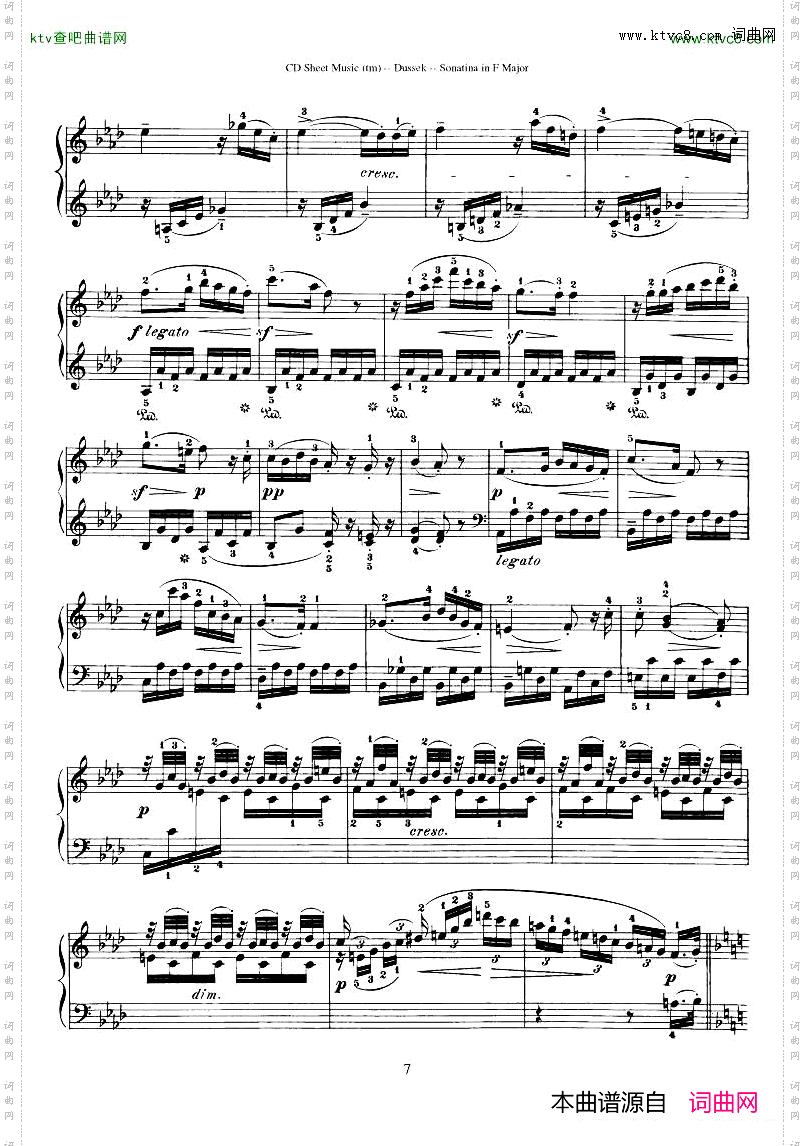 Dussek-SonatinainGMajor