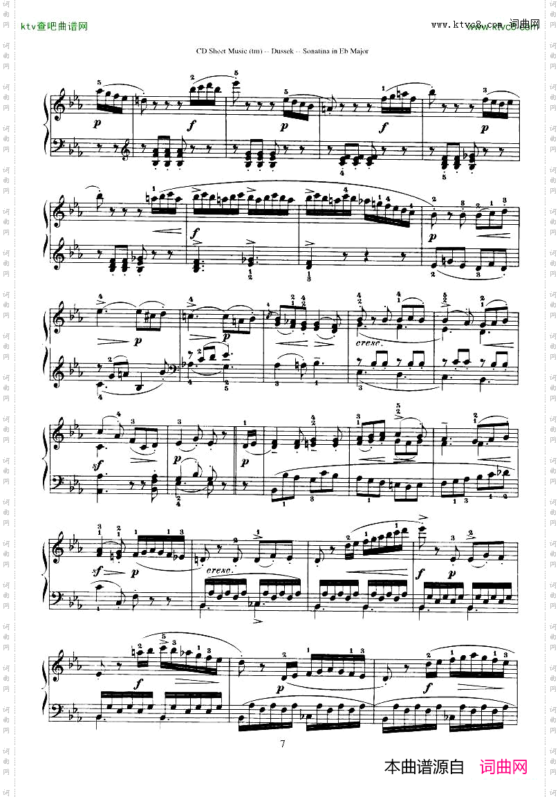 Dussek-SonatinainGMajor