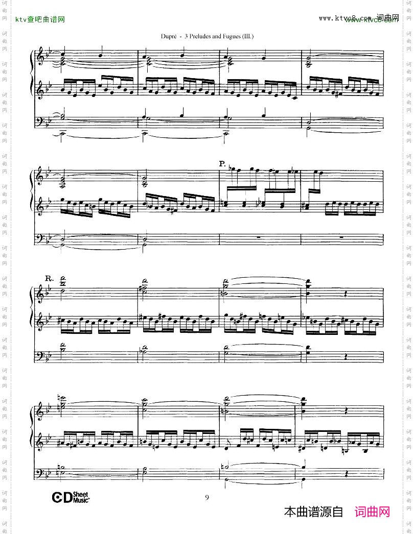 Dupré-Prelude&FugueinGminor,Op.7No.3