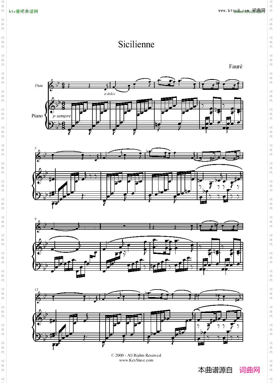 GabrielFauré1845-1924-SicilienneFlute&Piano