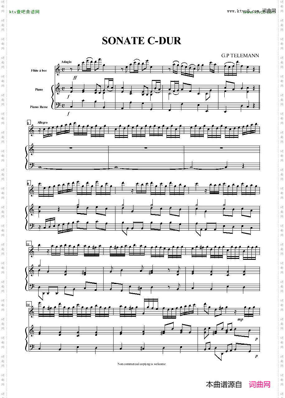 Telemann-SonateCdur[flute-piano-bass]
