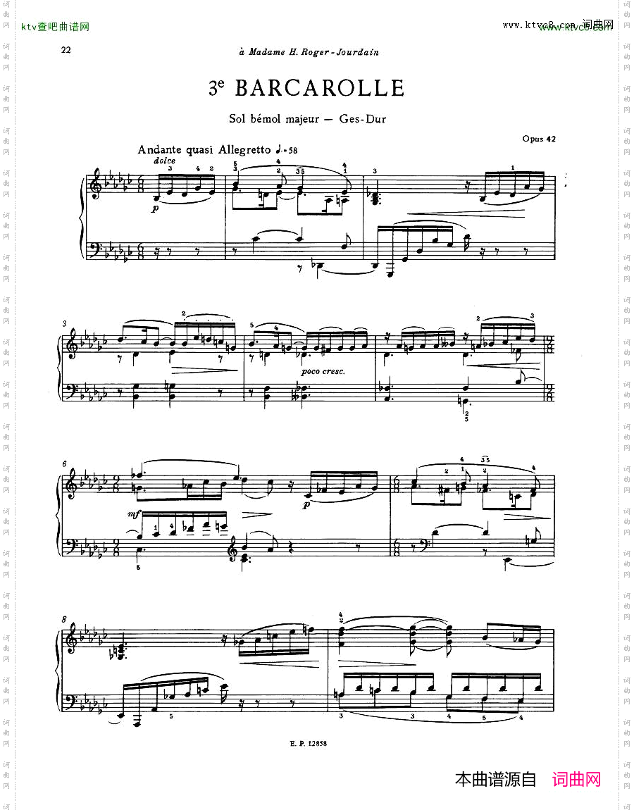 Faure13Barcarolle
