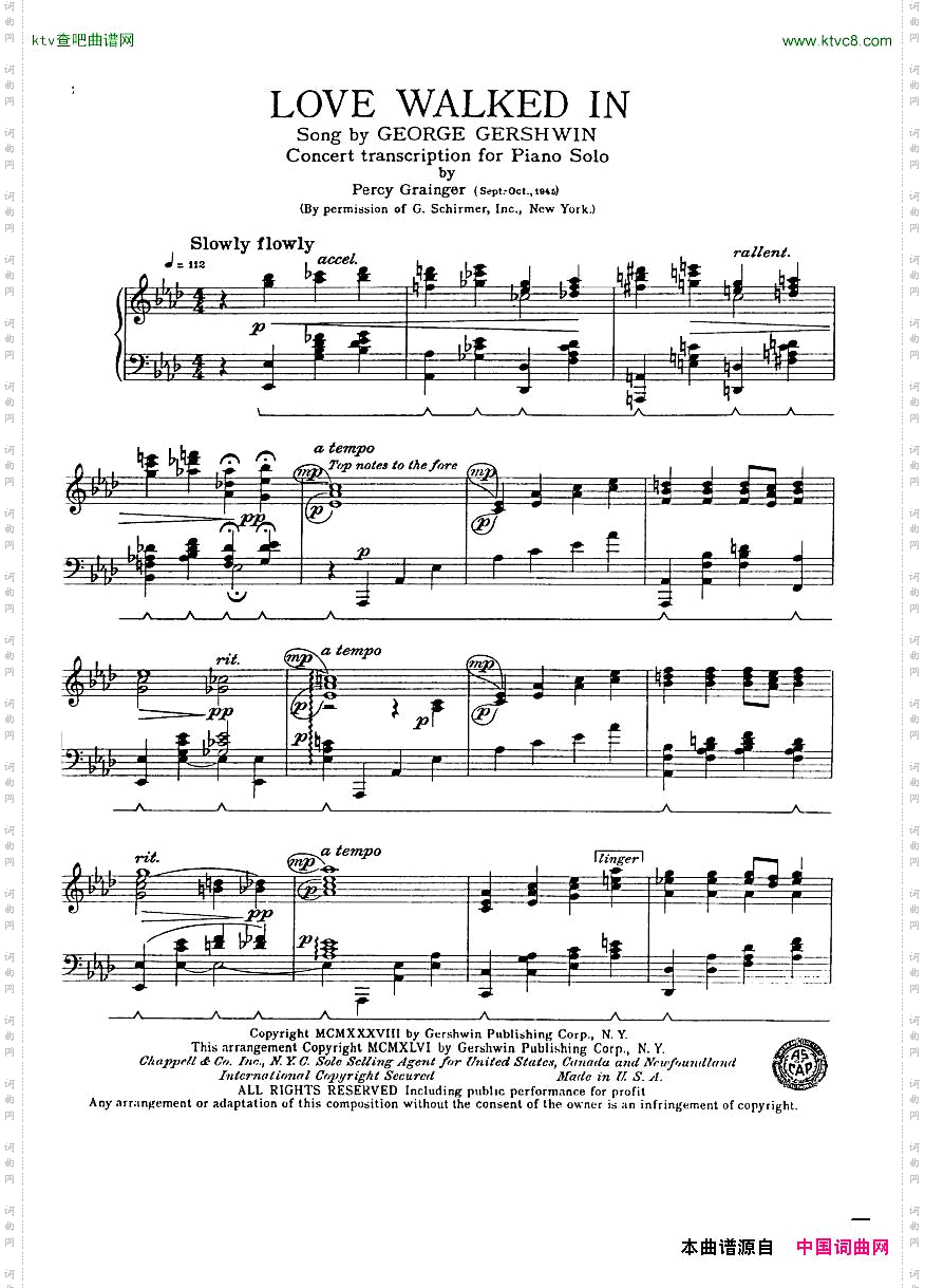 Gershwin-LoveWalkedInTranscriptionbyPercyGrainger