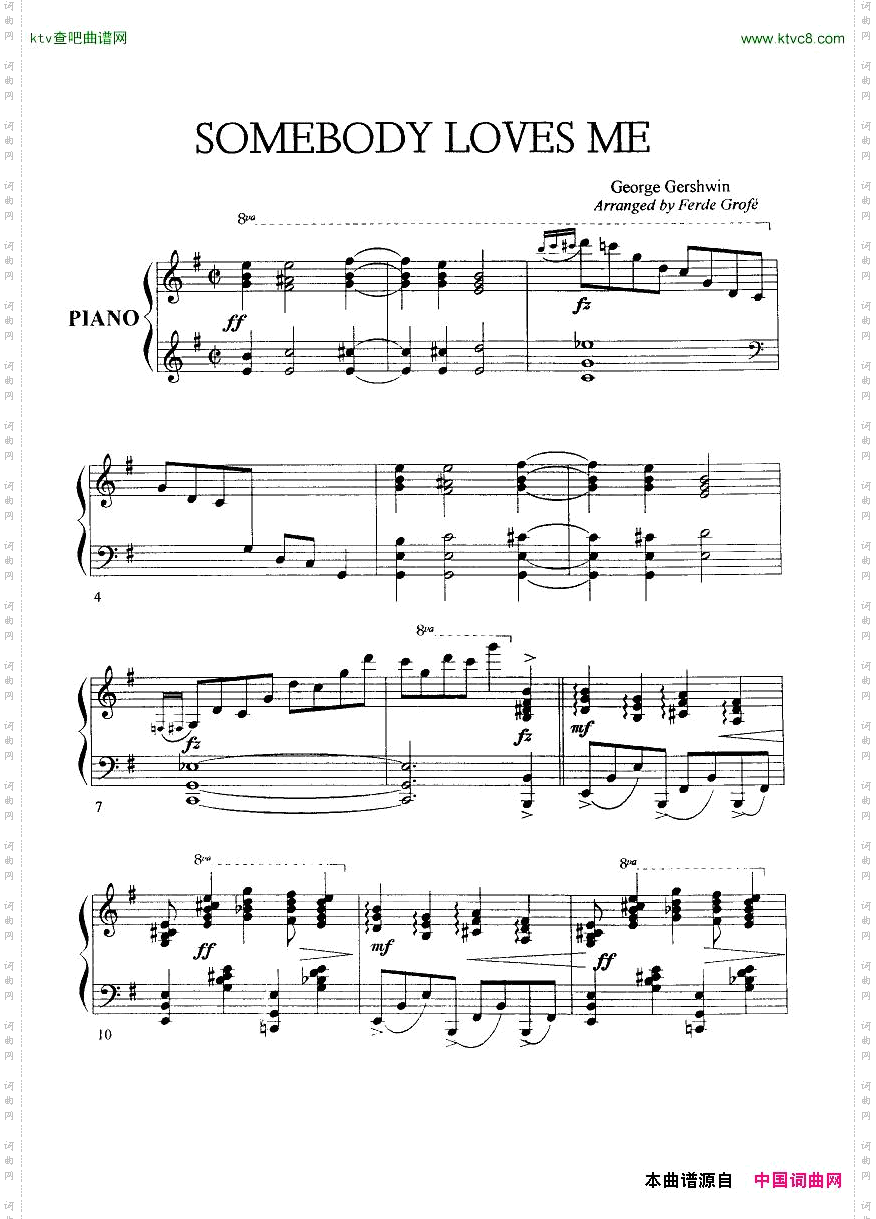 Gershwin-SomebodyLovesMeArrangedbyFerdeGrofé
