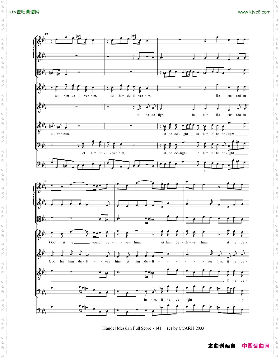 G.F.Handel-MessiahOpenScore四