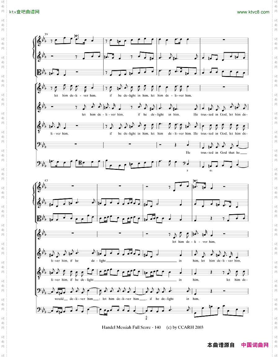 G.F.Handel-MessiahOpenScore四