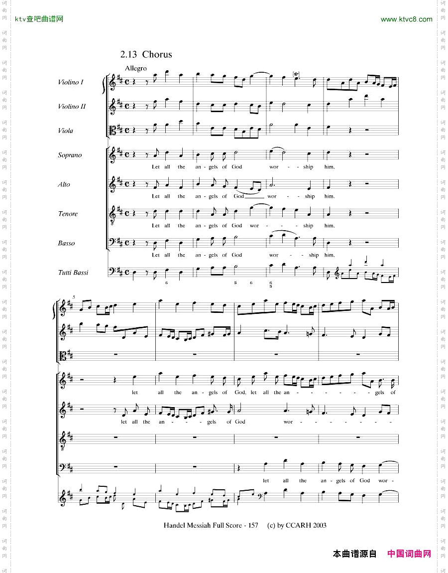 G.F.Handel-MessiahOpenScore四