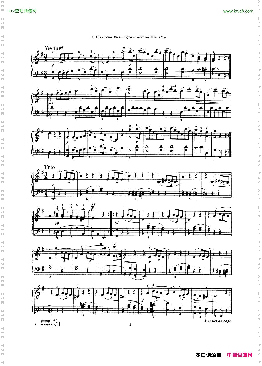 HaydnJoseph-Sonatano.11inGMajor