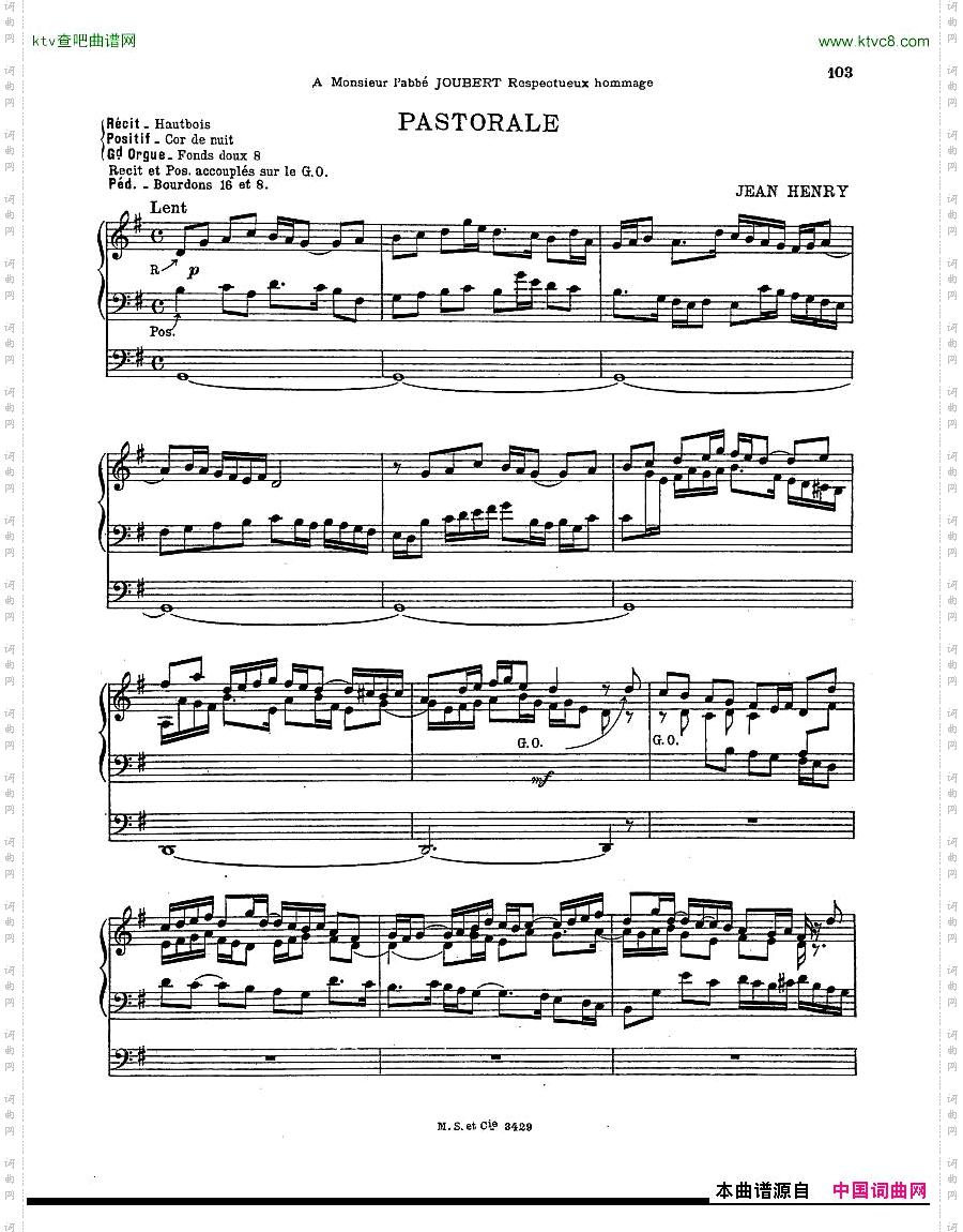 Henry,Jean-Pastoraleorgan