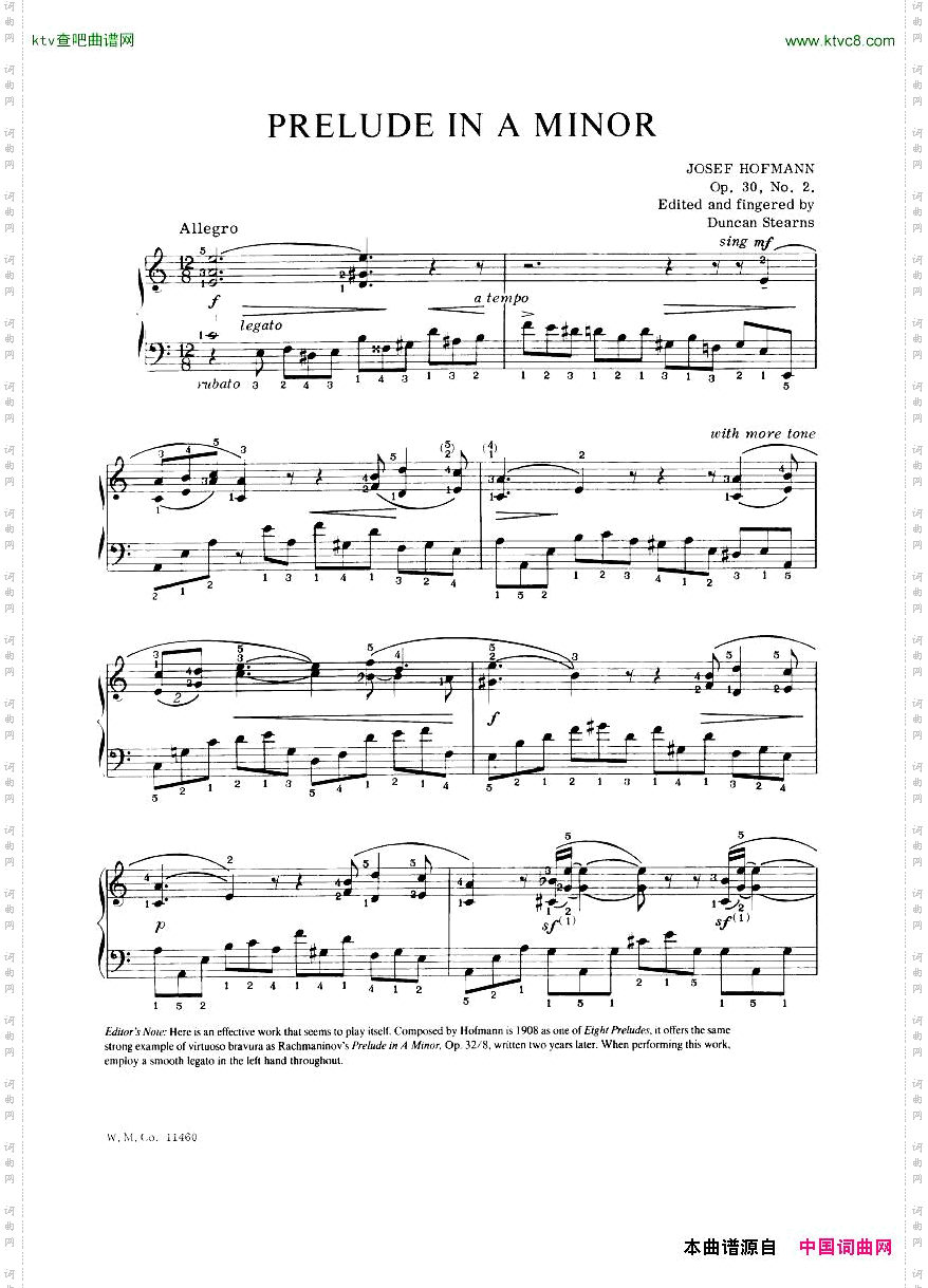 HOFMANN-Preludeop30no2