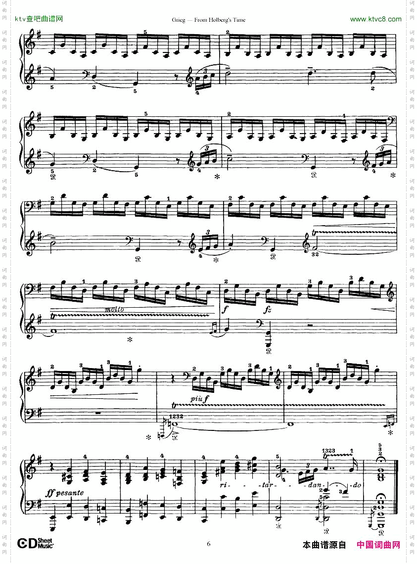 Grieg-FromHolberg’sTime1-5