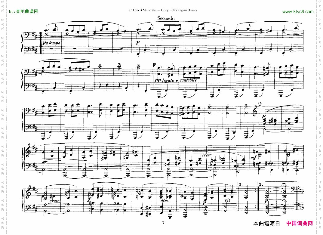 Grieg-NorwegianDanceOp.351-4Duet