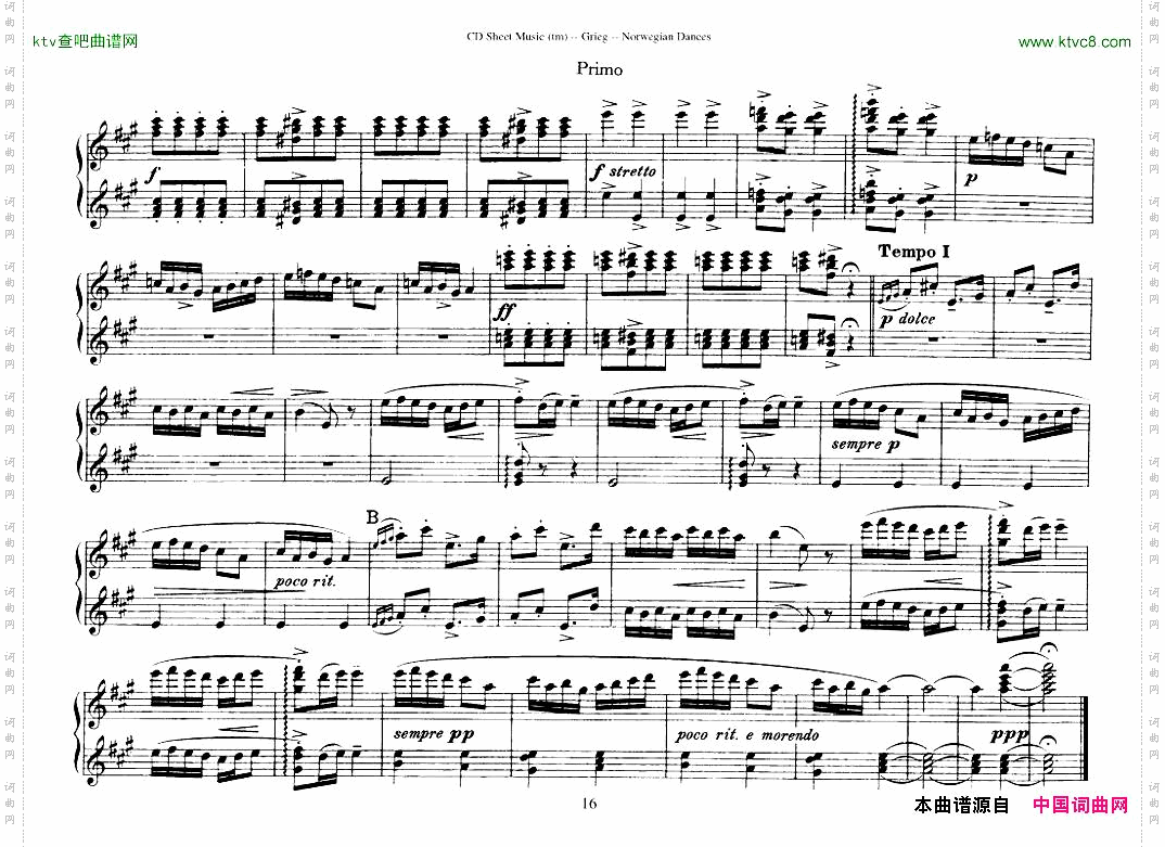 Grieg-NorwegianDanceOp.351-4Duet