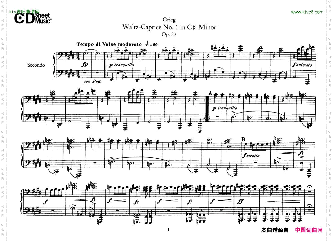 Grieg-WaltzCapriceNo·1_4Hands