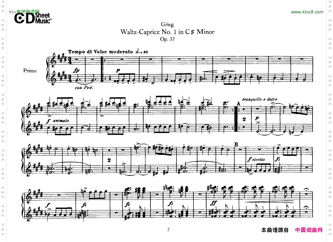 Grieg-WaltzCapriceNo·1_4Hands