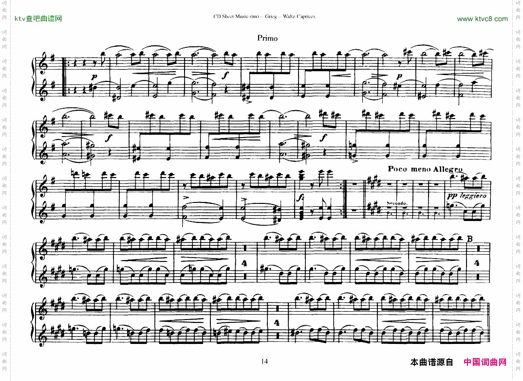 Grieg-WaltzCapriceNo·1_4Hands