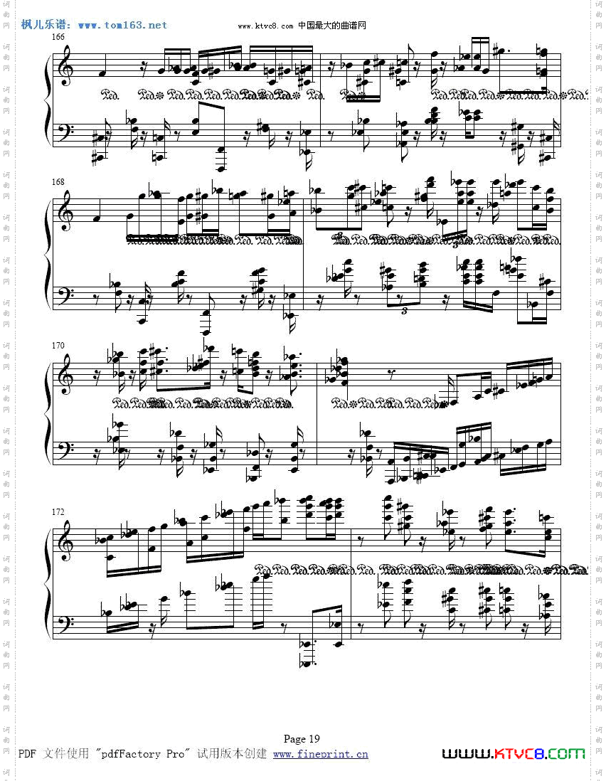 波兰圆舞曲（肖邦曲）钢琴谱（二）