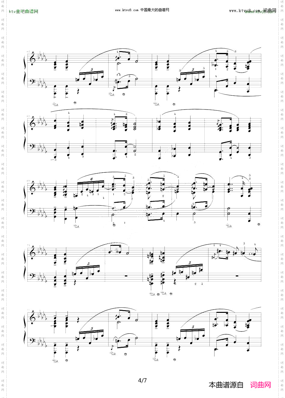 升f小调夜曲，Op.48,No.2肖邦第14号夜曲
