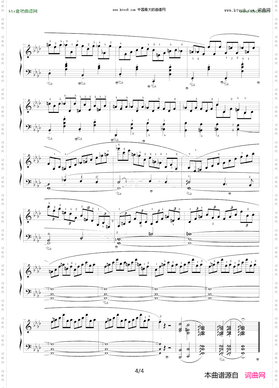 f小调夜曲，Op.55,No.1肖邦第15号夜曲
