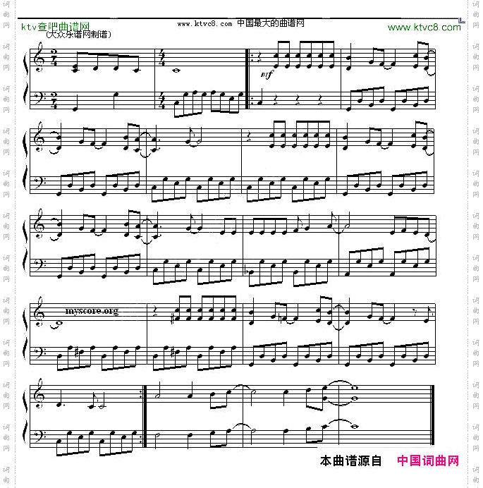 费尔南多流行钢琴曲