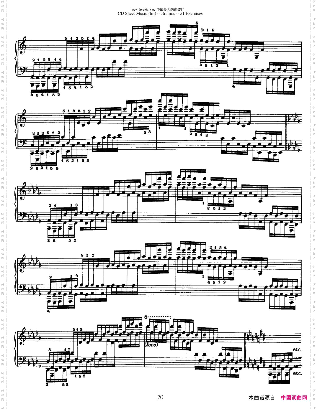 勃拉姆斯-51首练习曲13—24