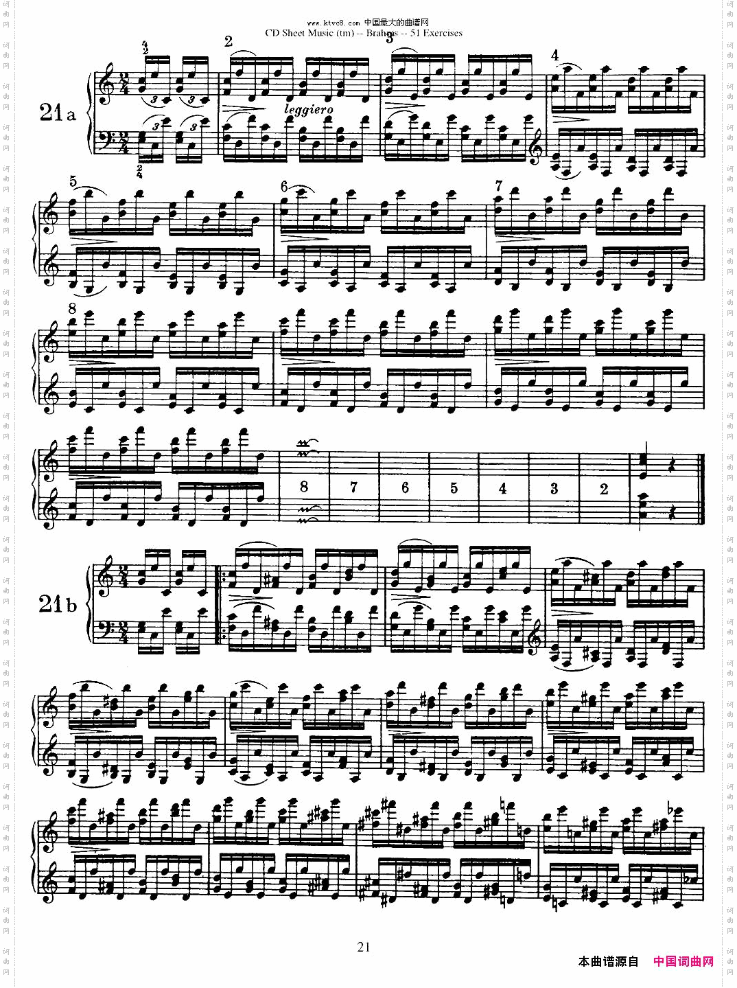 勃拉姆斯-51首练习曲13—24