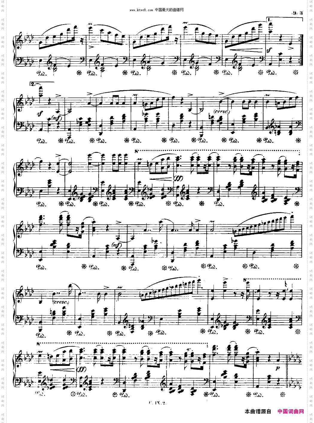 ValsebrillanteOp34No1降A大调华丽圆舞曲Op.34-1