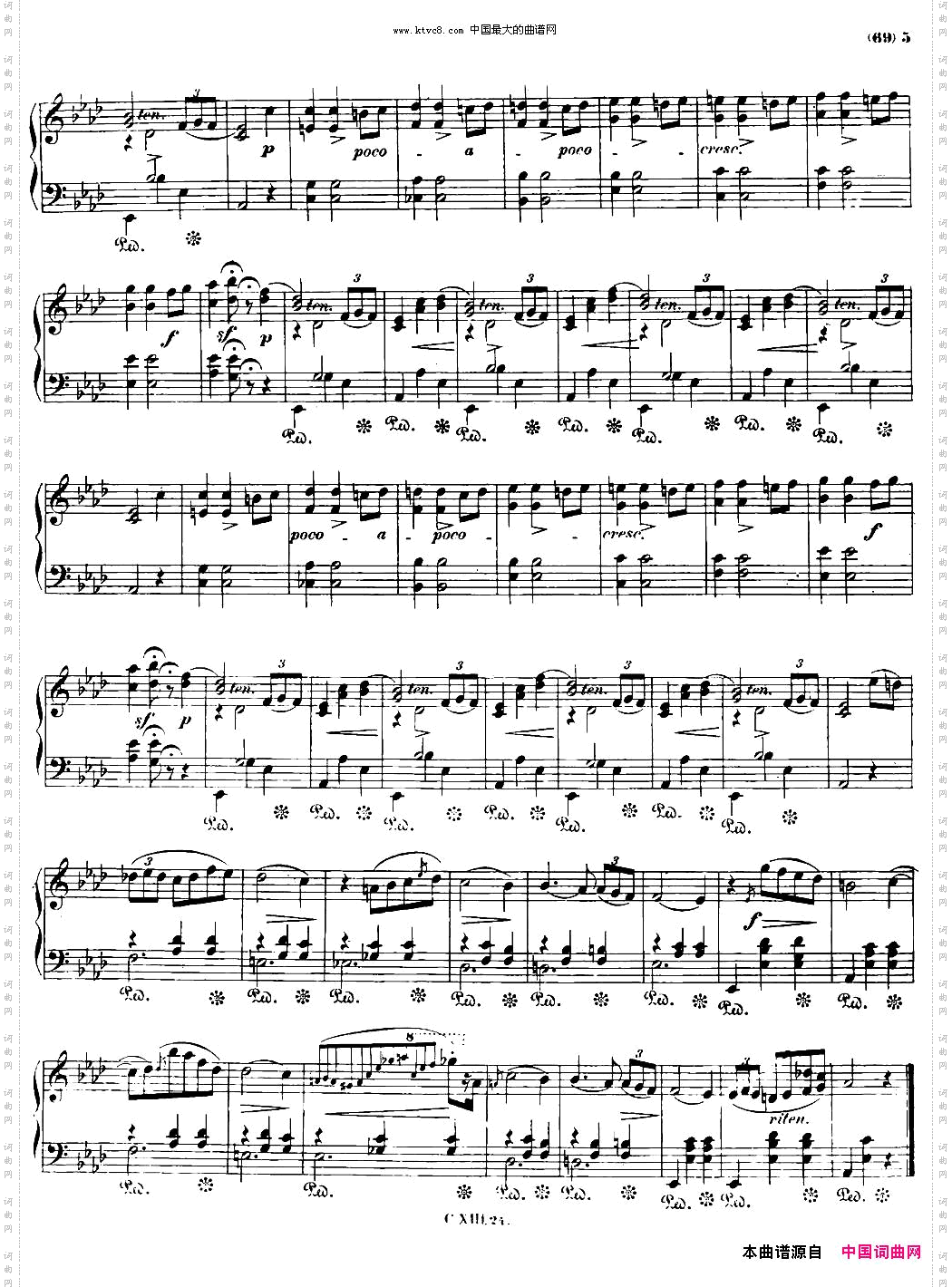 L’adieuOp69No1降A大调离别圆舞曲Op.69-1