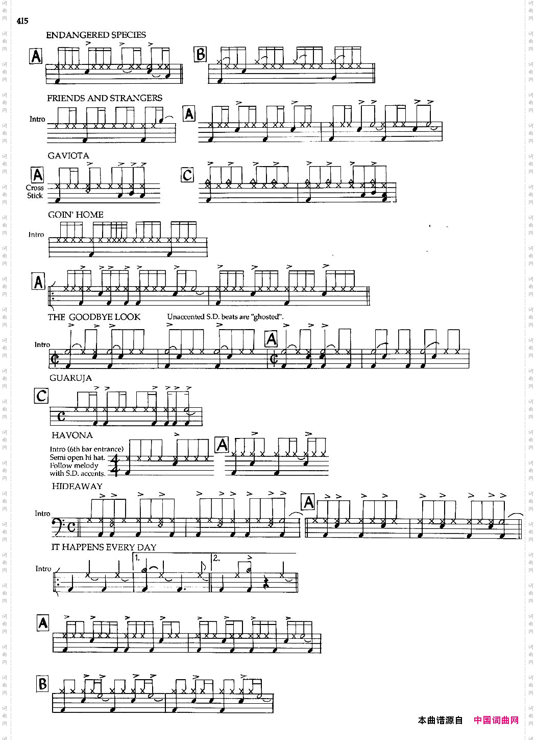 APPENDIXI-sampleDrunParts爵士钢琴曲_APPENDIXI - sample Drun Parts爵士钢琴曲