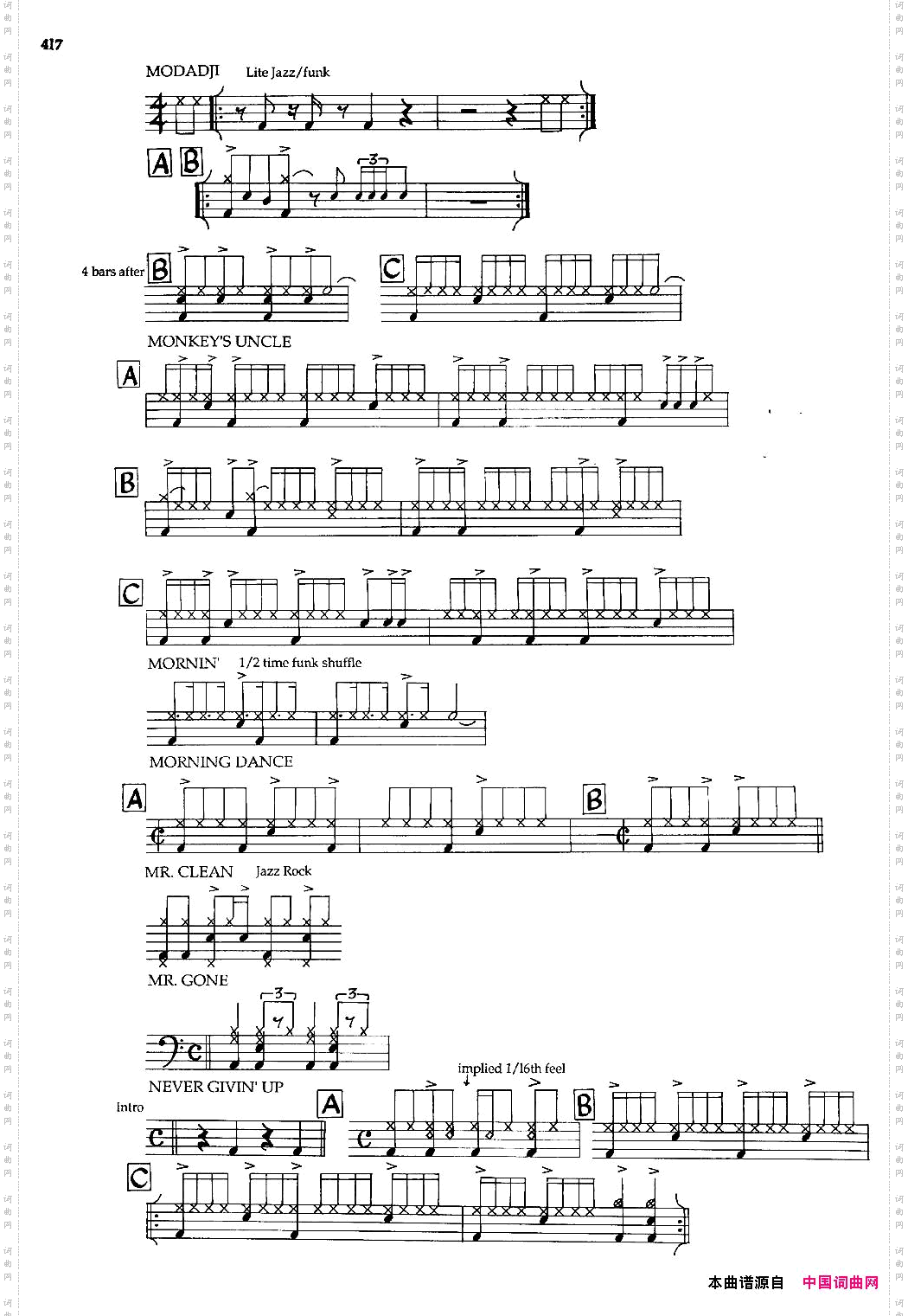 APPENDIXI-sampleDrunParts爵士钢琴曲_APPENDIXI - sample Drun Parts爵士钢琴曲