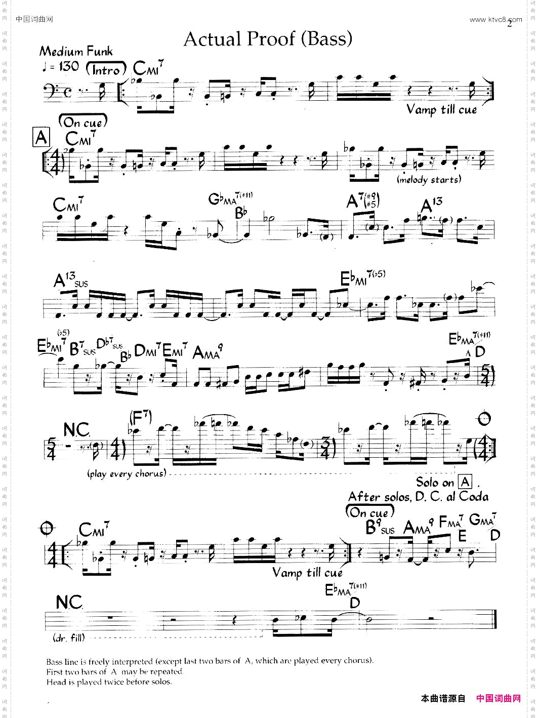 ActualProof爵士钢琴曲_Actual Proof爵士钢琴曲