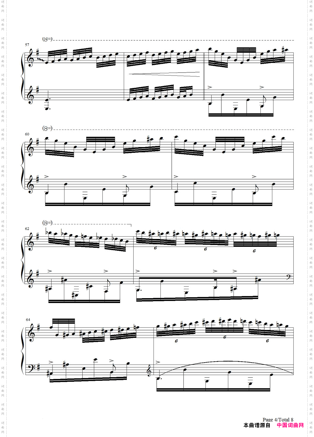 《Hedwig’s Theme-海德薇变奏曲-Harry Potter主题曲》简谱