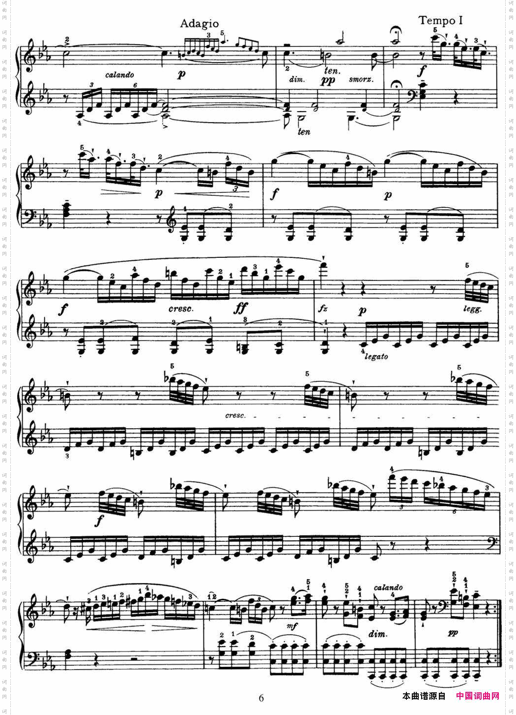 海顿钢琴奏鸣曲HobXVI20inCminor