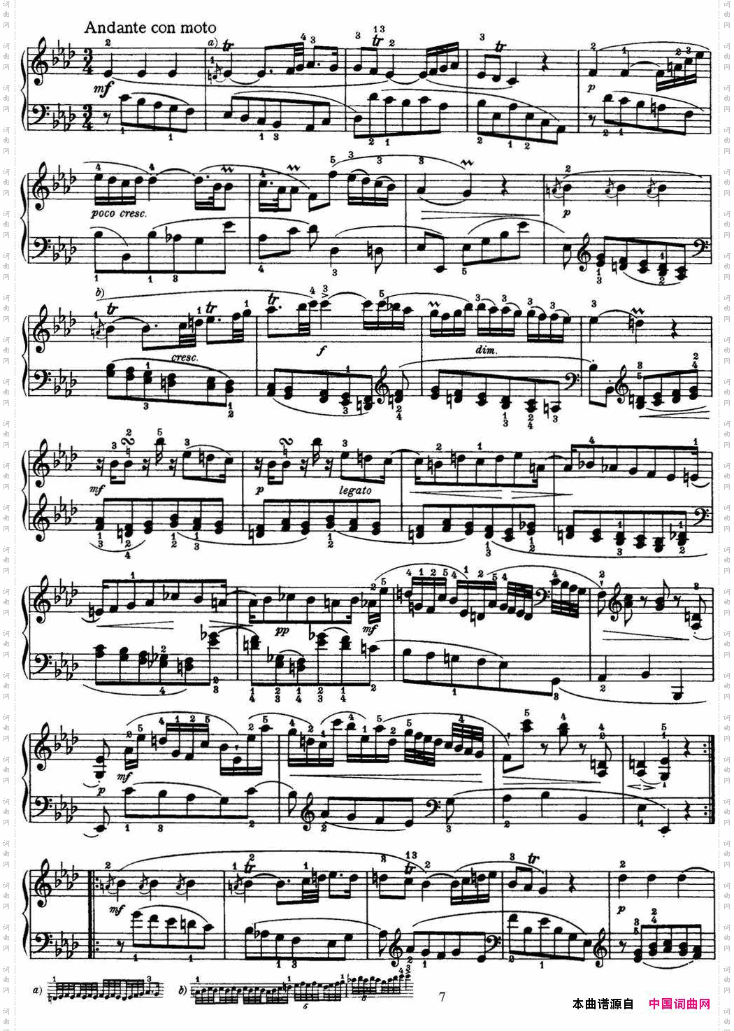 海顿钢琴奏鸣曲HobXVI20inCminor