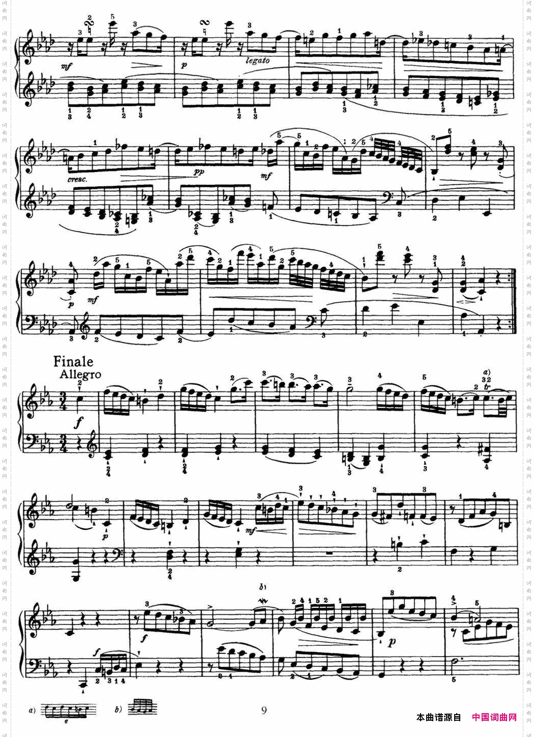 海顿钢琴奏鸣曲HobXVI20inCminor