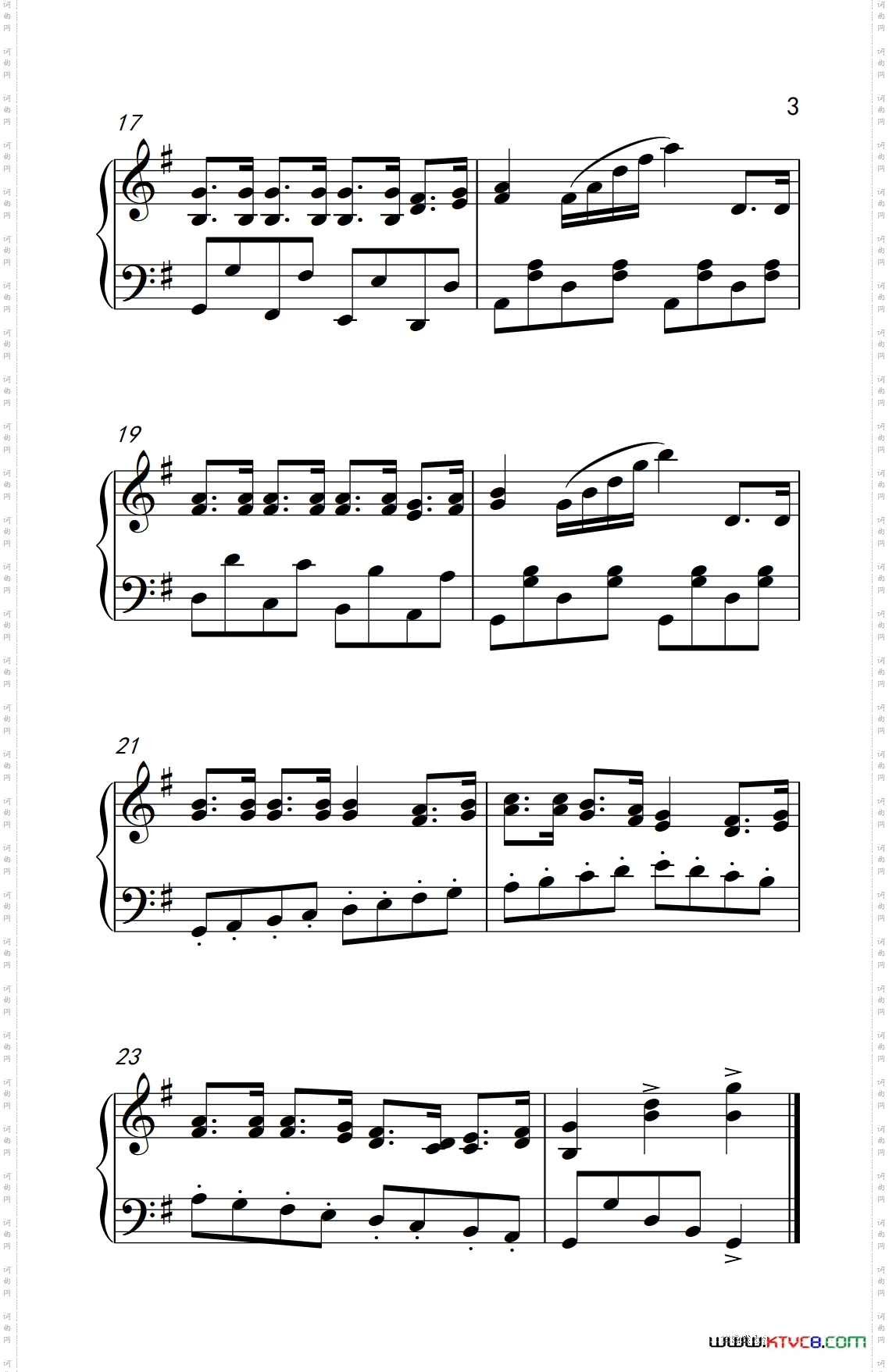 幸福拍手歌《弹吧音教》制谱