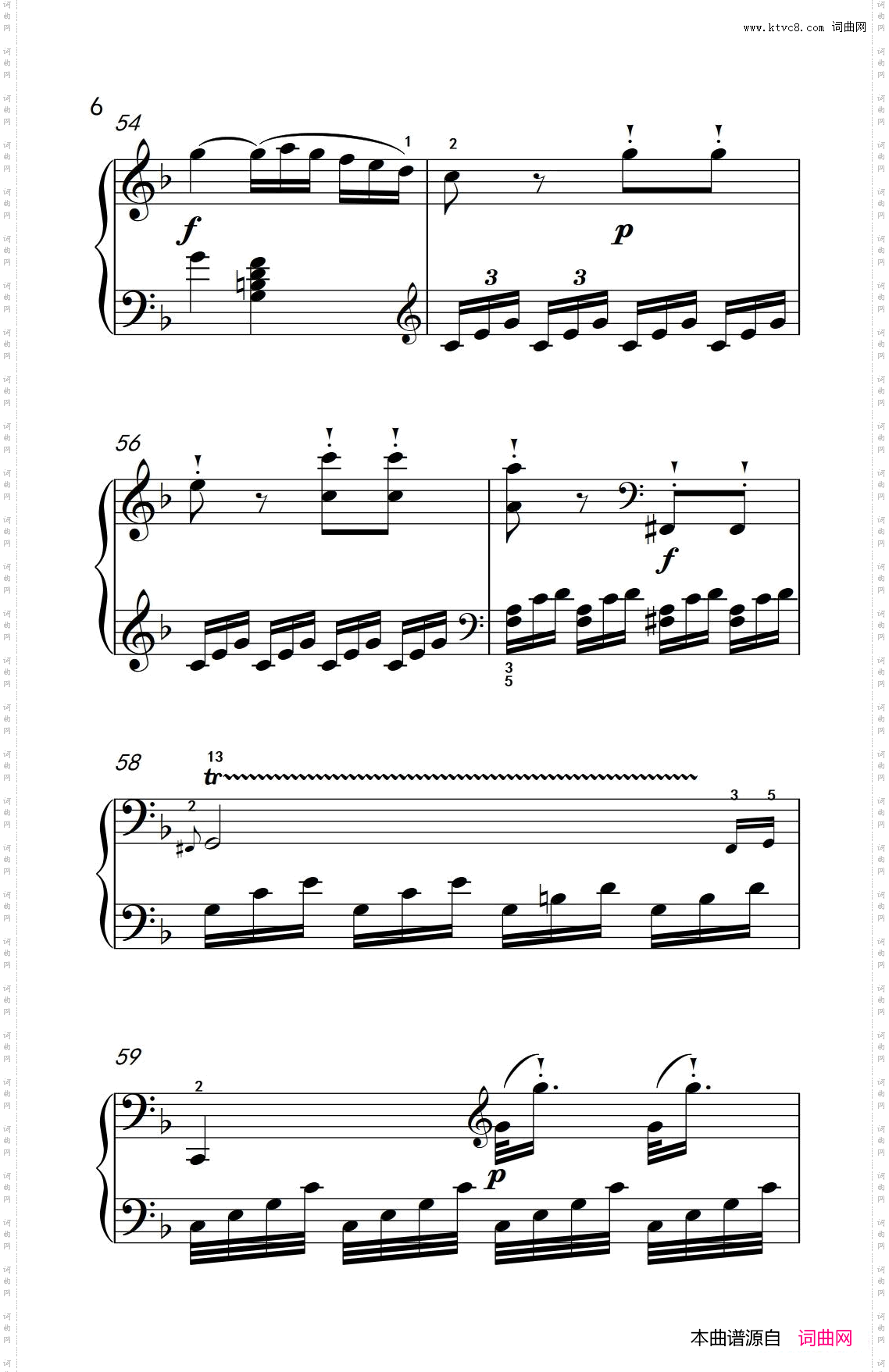 奏鸣曲Opus10Nr.1第一乐章_贝多芬奏鸣曲集 2