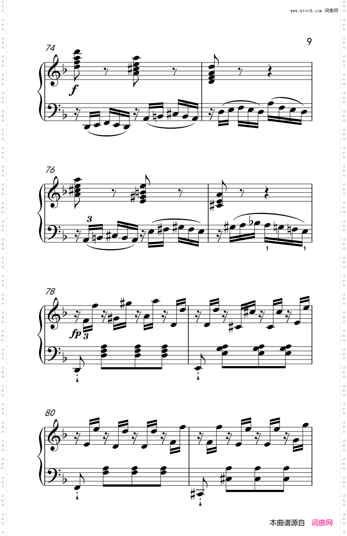 奏鸣曲Opus10Nr.1第一乐章_贝多芬奏鸣曲集 2