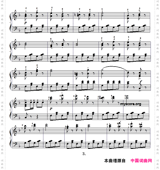 古典钢琴小曲：不停息的加洛普舞曲