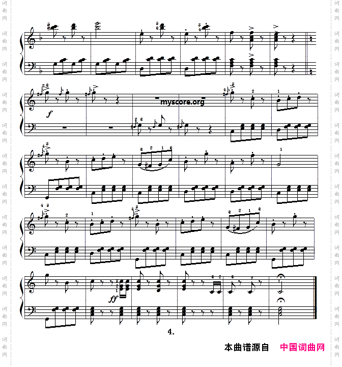 古典钢琴小曲：不停息的加洛普舞曲
