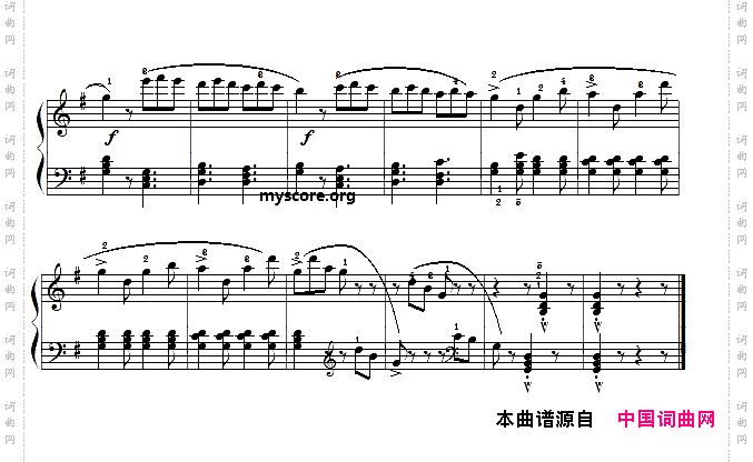 古典钢琴小曲：乡间的嬉戏