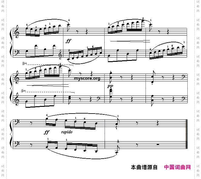 古典钢琴小曲：滑冰的人们