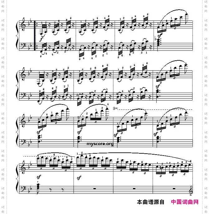 车尔尼Czerny849第19首曲谱及练习指导
