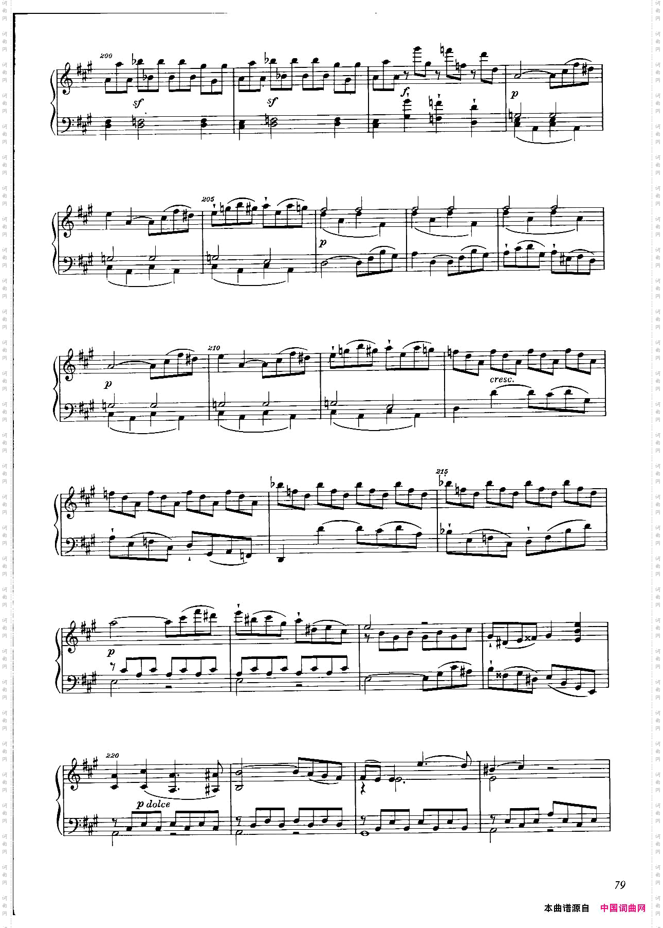 A大调钢琴大奏鸣曲GrobeSonateinAMajorWWV26_A大调钢琴大奏鸣曲Grobe Sonate in A Major WWV 26