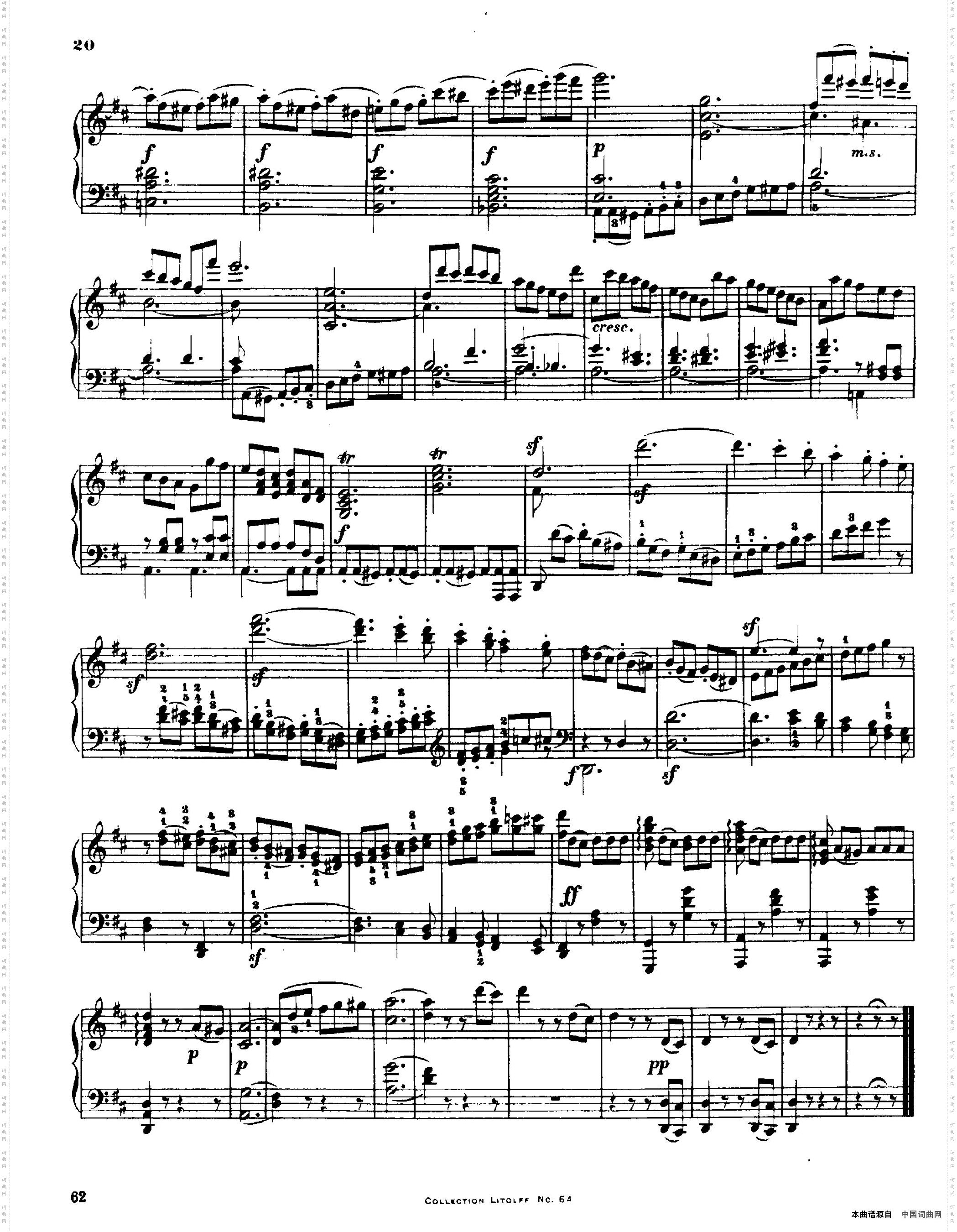 StringQuartetNo·3inDMajOp·18-3D大调第三弦乐四重奏·钢琴独奏版_String Quartet No·3 in D Maj Op·18-3D大调第三弦乐四重奏·钢琴独奏版