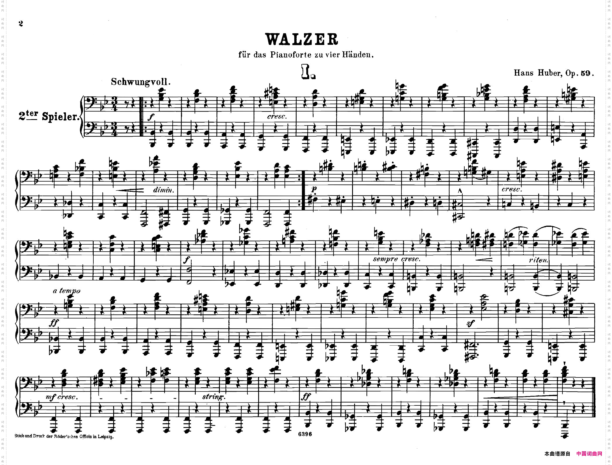 12WaltzesOp.594Hands12首圆舞曲·四手联弹·Ⅰ_12 Waltzes Op.59 4 Hands12首圆舞曲·四手联弹·Ⅰ