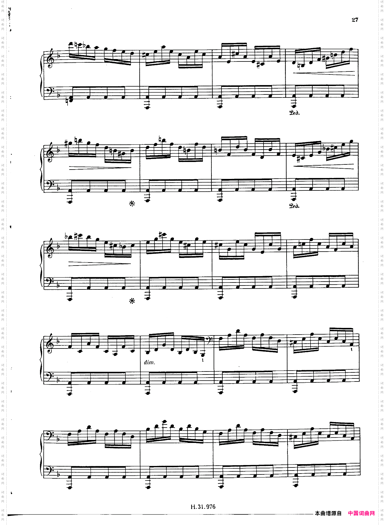 LechemindeferOp·27d小调练习曲·铁路_Le chemin de fer Op·27d小调练习曲·铁路