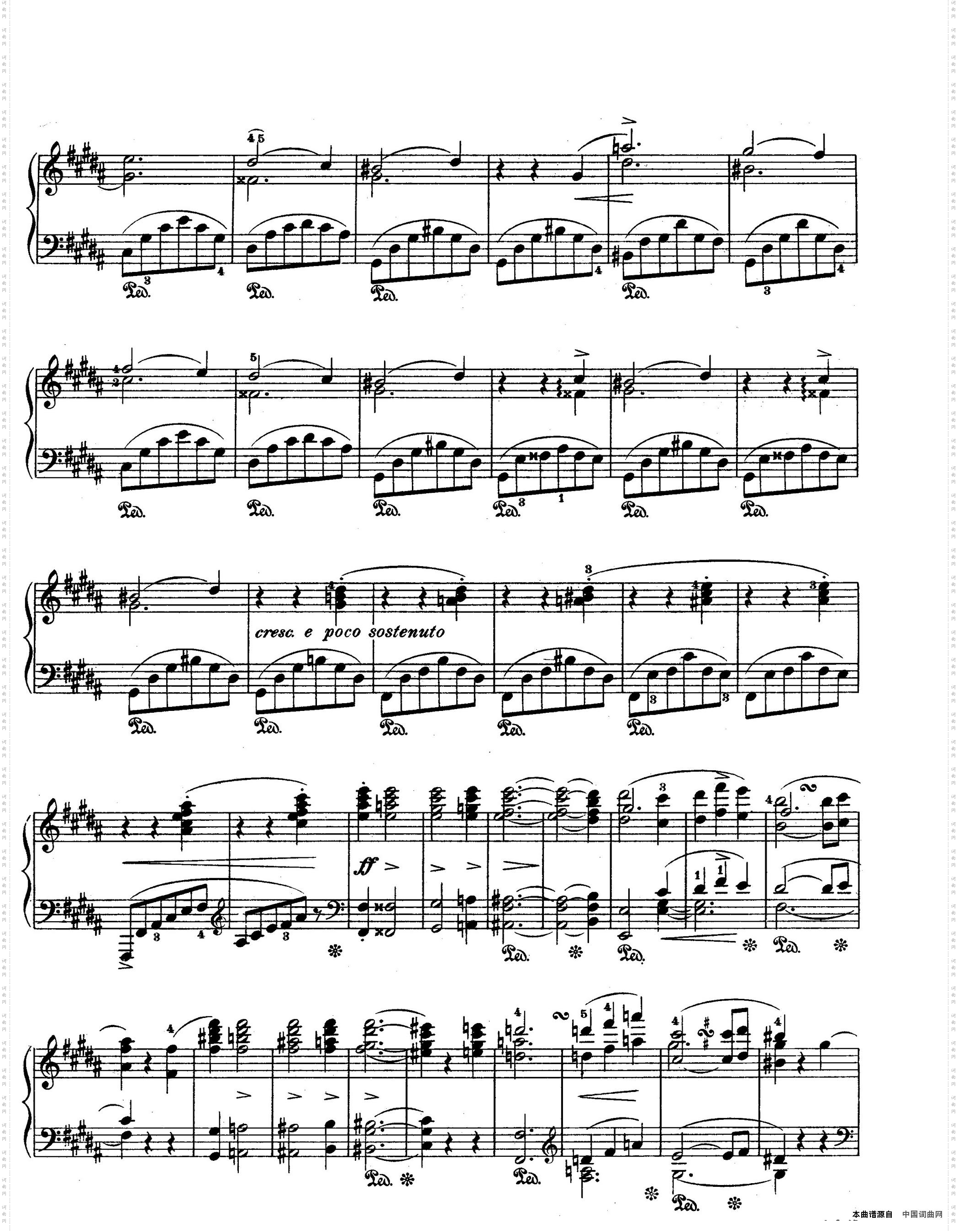 ScherzoineflatMinOp·4降e小调谐谑曲_Scherzo in e flat Min Op·4降e小调谐谑曲