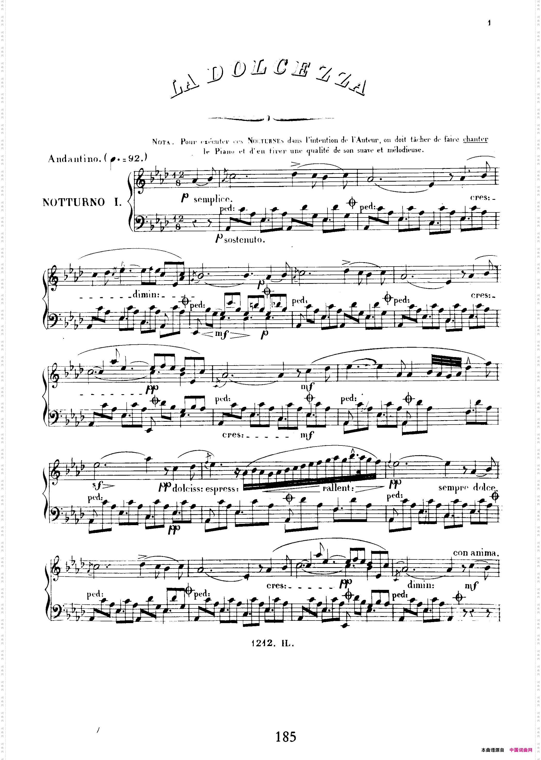 3 Nocturnes Caractéristiques Op·453首个性夜曲·1