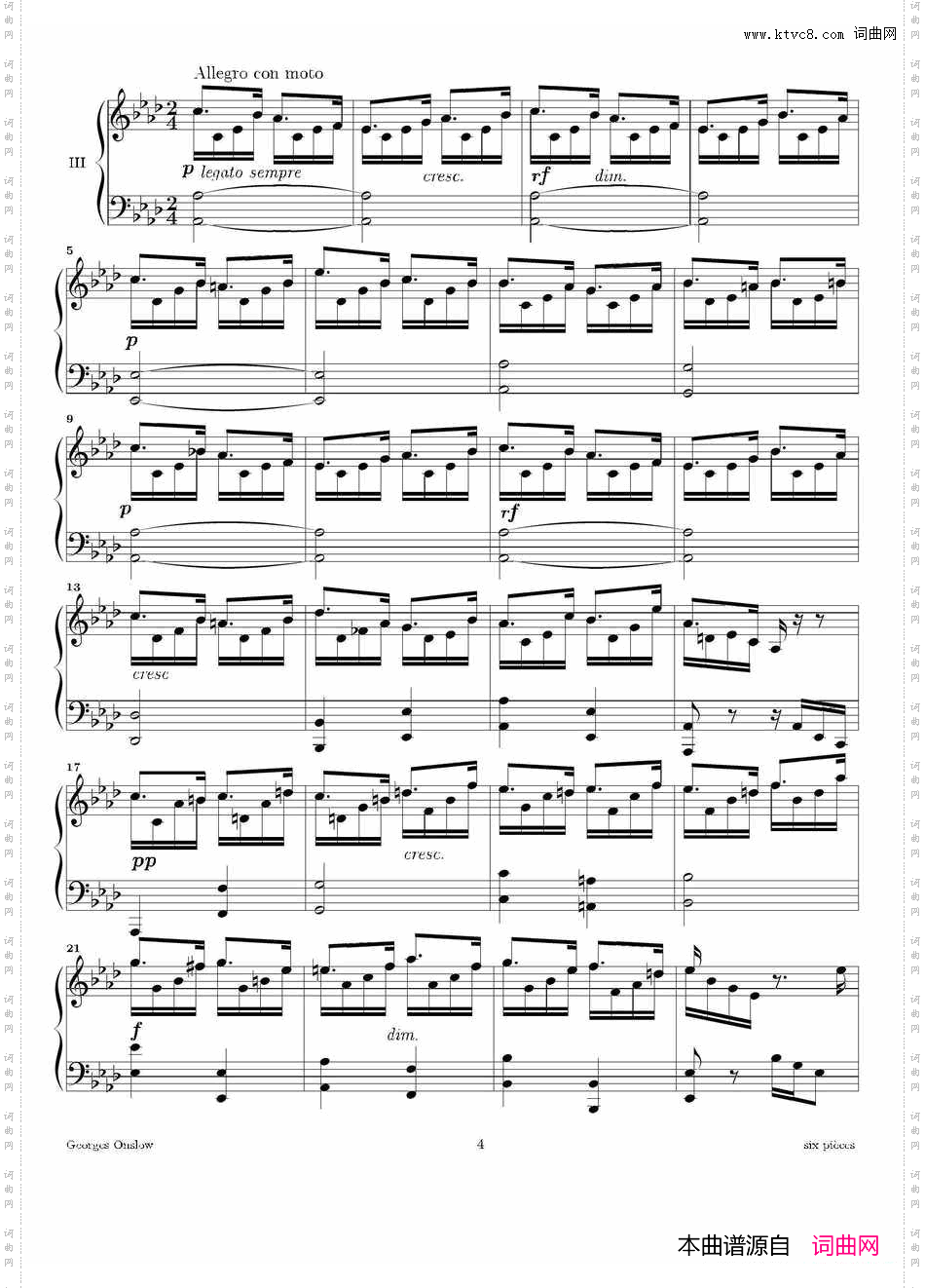 SixPieces6首钢琴小品·Ⅲ_Six Pieces6首钢琴小品·Ⅲ